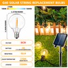 G40 LED Solar Replacement Bulbs,1W Equal to 5W, Plastic E12