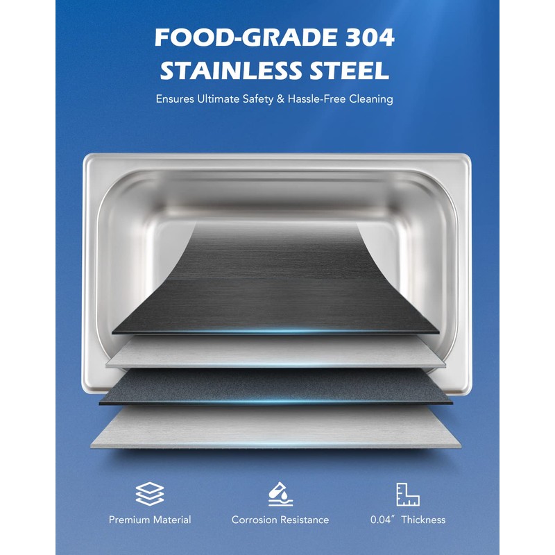 CREWORKS 3L Digital Ultrasonic Cleaning Machine with Degas and Gentle