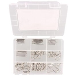 Marinetech A4 Stainless Steel Cotter Pins and Split Rings 114 Pieces