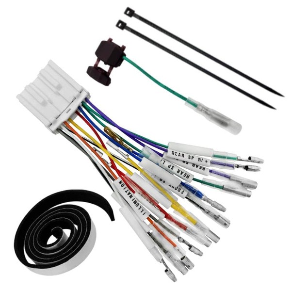KONPON Audio Wire Harness (14P) Compatible with Mitsubishi Car Audio