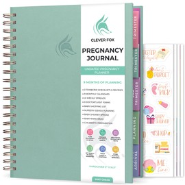 Clever Fox Pregnancy Journal & Memory Book - 9 Month Weekly Pregnancy Planner & Notebook for Expecting Moms – Pregnancy & Baby Keepsake Book - Gift for First Time Moms - Hardcover, 9x10.5″ (Mint