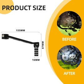 BAOUFF Dirt Bike Gear Shifter for XR150L,CNC Motorcycle Shift Lever for XR 150L - Red