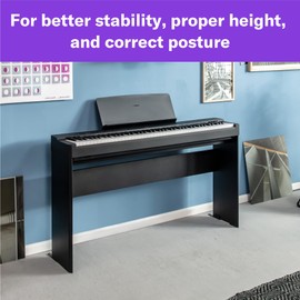 Yamaha L200B Furniture Stand for P225B Weighted Digital Piano, Black