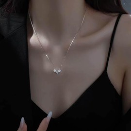 Cimenexe Bohemian Crystal Star Choker Necklace Silver Star Pendant Necklace Minimalist Cz Star Chain Necklace Rhinestone Star Collar Necklace Jewelry for Women