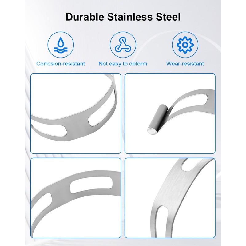 5 Pcs 2" 2.5" 3" 3.5" 4" Exhaust Clamp Stainless