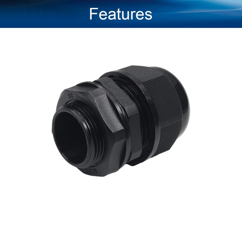 Heyiarbeit M25 Cable Gland 2 Holes Nylon Cable Glands Waterproof