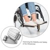 ORFOFE 1pair Ergonomic Wheelchair Footrest Heavy Duty Pedal for Enhanced