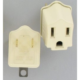 3 Prong Grnd Adapter Ivory 10 Pack RT200
