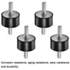 JNNJ 4 pieces rubber buffer vibration isolator brackets, shock absorber