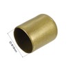 uxcell 50pcs Round Rubber End Caps 23/32"(18mm) Gold Vinyl Cover