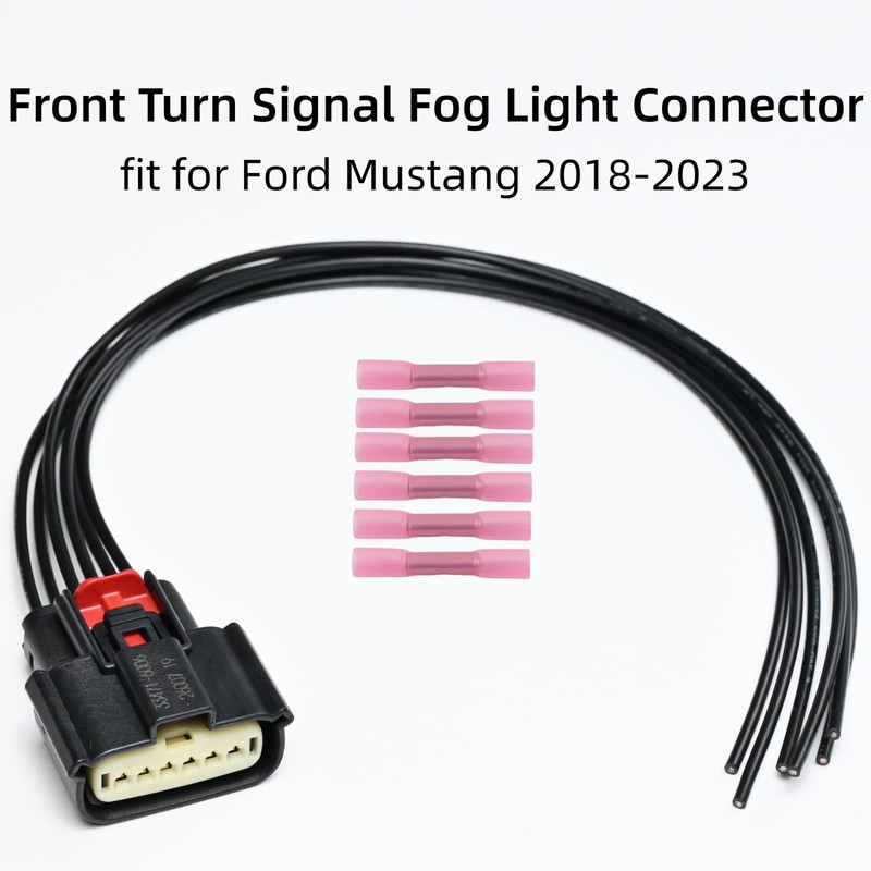 Turn Signal Fog Light Connector Pigtail fit for Ford Mustang