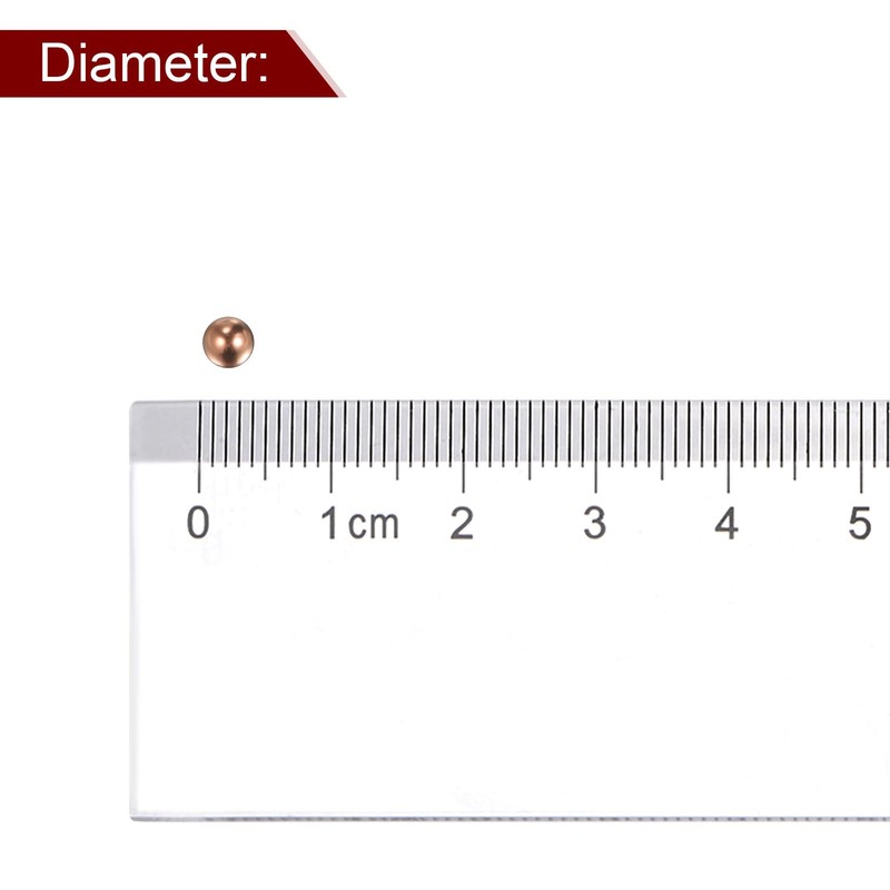 HARFINGTON 200pcs 3.5mm Precision Solid Copper Bearing Balls for Bearings