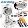 Adjustable Suction Cup Shower Head Holder – Wall Mounted Suction