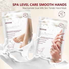 GUOYAOLIFU Hydrating Hand & Foot Masks Set,5 Pack Foot Mask&5 Pack Hand Mask for Women and Men Dry Hand Cracked Heel Moisturizing Glove&Socks