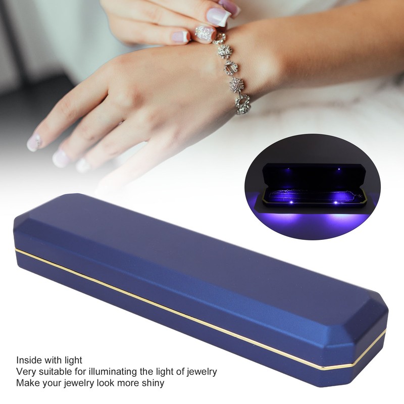 Bracelet Gift Box Flocking Inside Elegant Protective Jewelry Storage Display