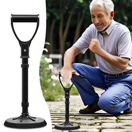 Upgraded Portable Standing Aid with Integrated Reinforced Fixation Buttons and Oversized 7" Base, an Adjustable Standing and Daily Living aid Designed for Seniors