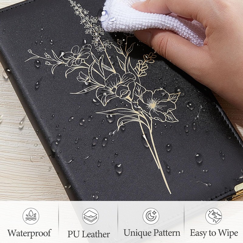 Lemmeko Server Book, PU Leather Server Books for Waitress with