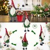 HONGLAND Christmas Decorations Outdoor Metal Gnome Yard Art Garden Gnomes