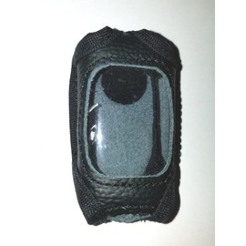 Alarm-Mate Black Leather Case/Cover for Compustar 2WG15R-FM and 2WG15R-SS Remote Control Transmitter (Remote Not Included)