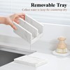Luxspire Kitchen Sponge Holder, Dish Sponge Holder with with Drain
