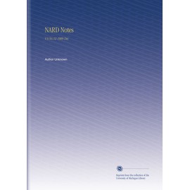NARD Notes: V.9 No.12 1909 Dec