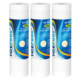 ICEPURE 5 Micron 10" x 2.5" Whole House Sediment Home Grooved Water Filter Cartridge Replacement for AO-WH-PREV-R2, AP110, AB-SGR5M, GXWH20S, 3PACK