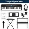61 Key Keyboard Piano, Portable Electric Piano Keyboard w/LCD Screen,