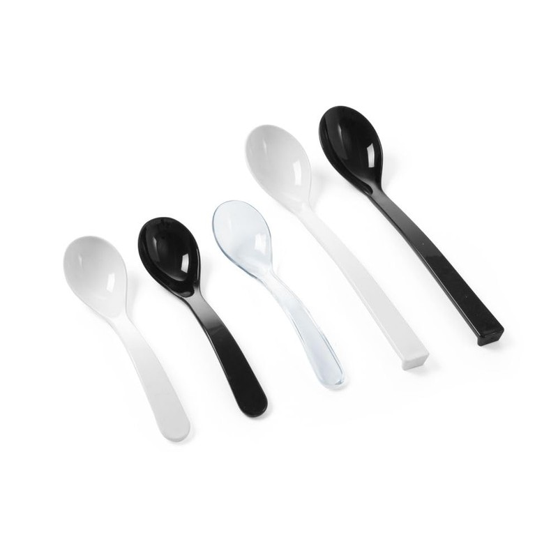 HENDI Salad spoon, white, 235 mm, 0.03 L