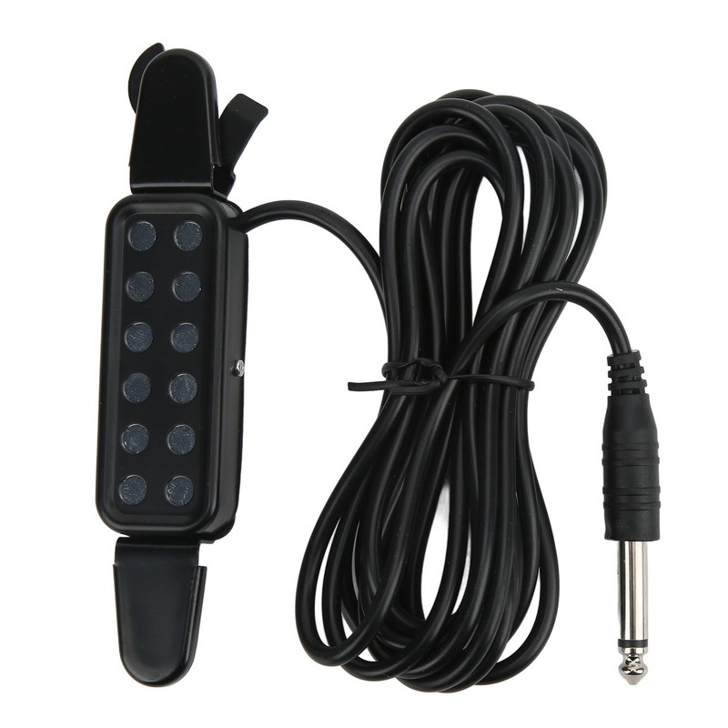 Acoustic Guitar Electric Transducer Soundhole Pickup Preamplifier Punching Free Accessories