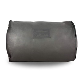 Hoesh UK Grey Single Duvet Storage Bag - Breathable Cotton Under Bed Blanket, Comforter & Quilt Holder Organizer - Zippered Underbed Duvet Holder for Bedding