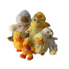 Aunt Sandy's Sewing Weighted Stuffed Animal, Large to Small Ducks, Chicks, Chicken with 2 1/2-10 lbs, Washable Plush Buddies, Rooster