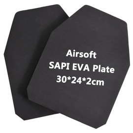 Tactical Foam SAPI Plates 2Pcs, Lightweight Inner Liner Foam Plates Sturdy Dummy Plates Absorb Impact EVA Pads Fit for Tactical Vest Plate Carrier