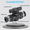 PATIKIL 8mm Pneumatic Ball Valves 5 Pack 8mm OD BUC