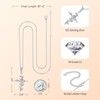 DFUNH Cross Necklace for Women,925 Sterling Silver Necklace Jewelry for