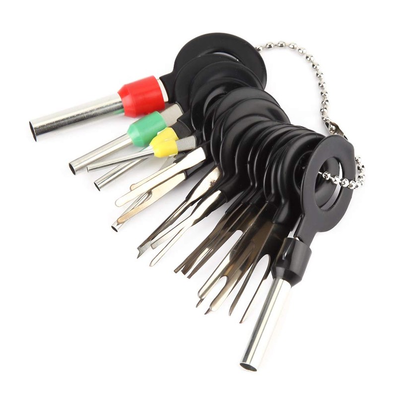 Auto Terminals Removal Tool Set, 18 Pieces Terminal Ejector Kit,