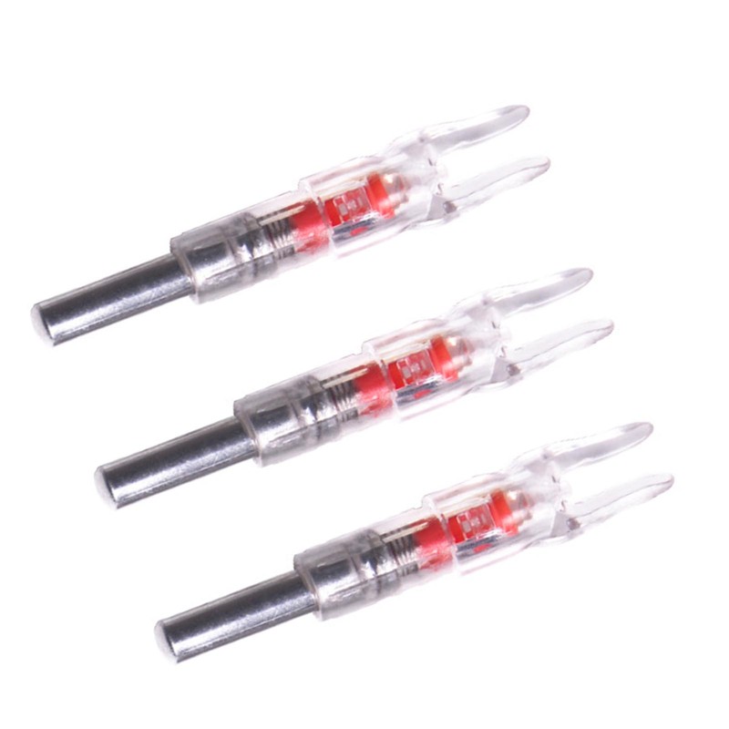 3PCS Lighted Arrow Nocks PC LED Lighted Archery Hunting Shooting