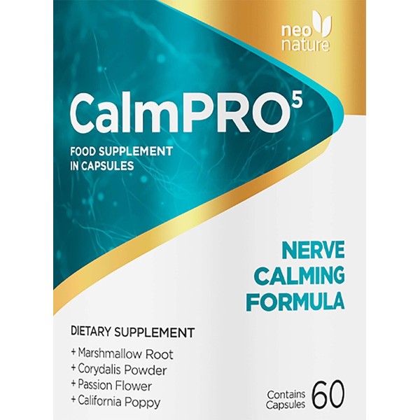 CalmPro 5 Nerve Calming Formula - Genuine - 60 Capsules