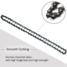 UNISO Chainsaw Chain 14'' inch 050 Gauge 3/8LP 52DL Semi-Chisel S52 Sawchain for Craftsman Poulan Ryobi Homelite Echo 2 Pack