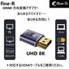 Fine-R 8K HDMI 2.1 Adapter, L-Shaped, 48Gbps HDMI Extension Adapter,