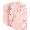 RuffleButts Pink Stretch Denim Jacket - 3T