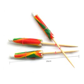 Numblartd Cocktail Drink Paper Umbrellas Picks - 4 Inch Length - 144 Pcs Colorful Tropical Cocktail Parasols for Cupcake Hawaiian Party and Pool Party Supplies