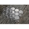 SE 12 Round Containers Inside with Screw-On Lids, 1-1/2" x