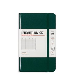 LEUCHTTURM1917 370362 Pocket A6 Hardback Address Book Forest Green