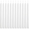 YOROXRG 36 Pack White Taper Candles, 7-8 Hours Burn Time,