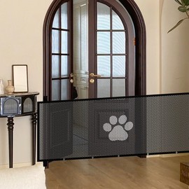 Mesh Dog Gate | Retractable Mesh Gate - Detachable Breathable Pet Fence Home Stair Door for Doorways Corridors Hallways Terraces