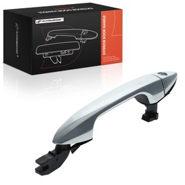 A-Premium Front Left Driver Side Exterior Door Handle with Keyhole Compatible with Honda Accord 2013-2017, Pilot 2015-2020, Without Smart Key Entry, Chrome, Replace# 72181-T2A-C71, 72184-T2A-G21