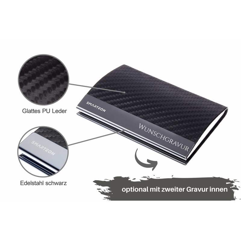 SMARTEON Premium Business Card Holder for Storing Business Cards, High-Quality