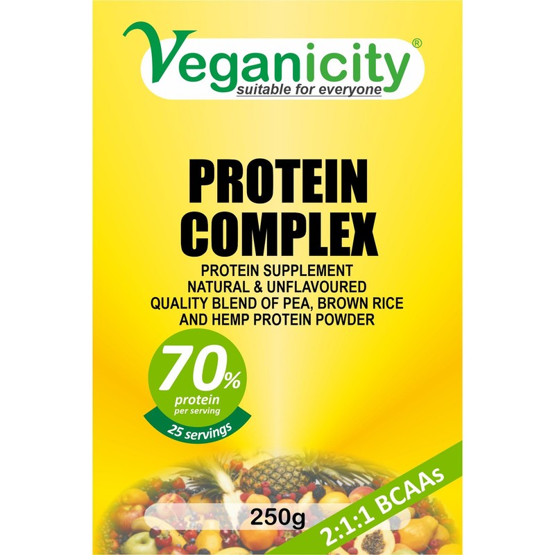 Veganicity Protein Complex Powder : Natural and Unflavoured 70% Vegan