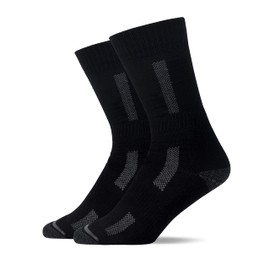 Snocks Hiking Socks for Men and Women, Outdoor Trekking Socks with Merino Wool Content, 1 x black.