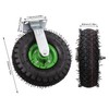 Pneumatic Swivel Caster w/Bolt on, 10inch Heavy Duty Air Tire